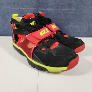 Nike Mens Huarache Air Trainer 679083-020 Black/Red/Volt Men's Size 11